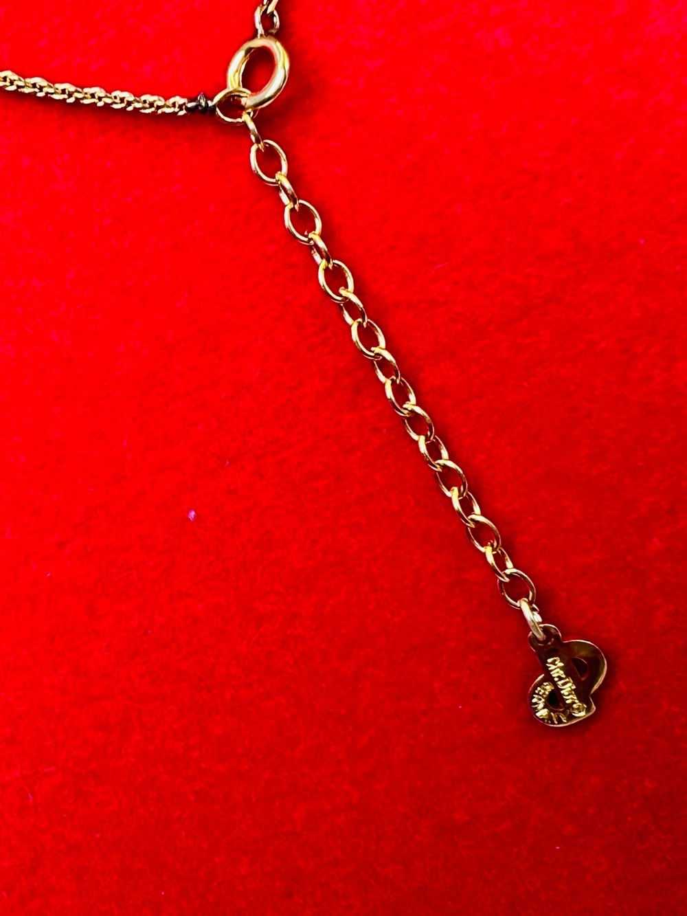 Vintage Dior Gold Plate CD Logo Rope Circle Pendant Necklace 17.5”(extender) GUC - Picture 5 of 7